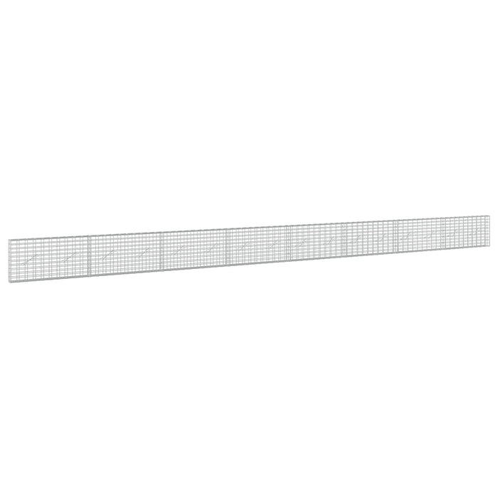 Gabion cu Sârmă de 3,5 mm și Plasă de 5x10 cm 800x10x50 cm WALTI