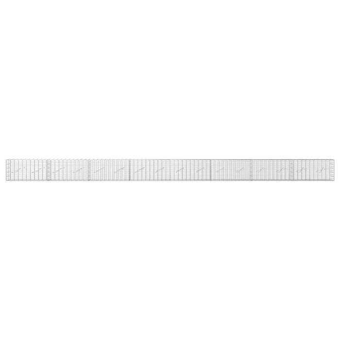 Gabion cu Sârmă de 3,5 mm și Plasă de 5x10 cm 800x10x50 cm WALTI