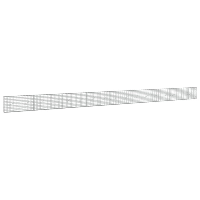 Gabion cu Sârmă de 3,5 mm și Plasă de 5x10 cm 850x10x50 cm WALTI