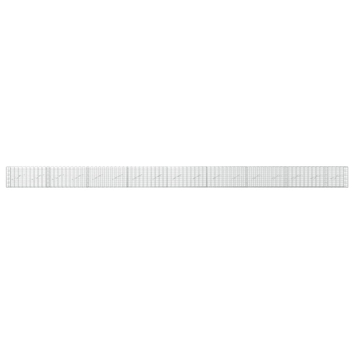 Gabion cu Sârmă de 3,5 mm și Plasă de 5x10 cm 850x10x50 cm WALTI