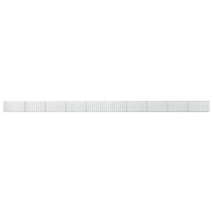 Gabion cu Sârmă de 3,5 mm și Plasă de 5x10 cm 1000x10x50 cm WALTI