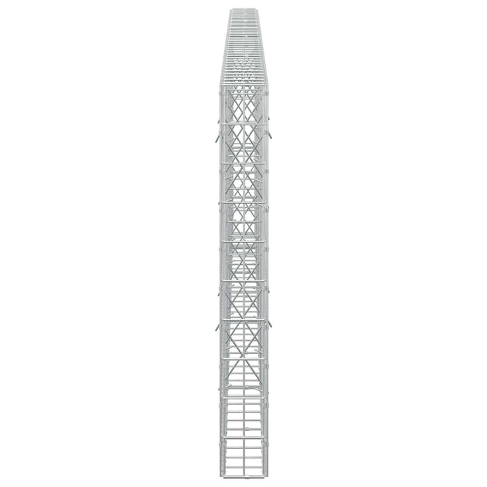 Gabion cu Sârmă de 3,5 mm și Plasă de 5x10 cm 400x10x100 cm WALTI