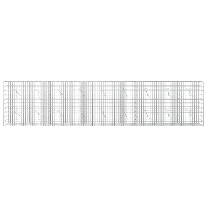 Gabion cu Sârmă de 3,5 mm și Plasă de 5x10 cm 450x10x100 cm WALTI