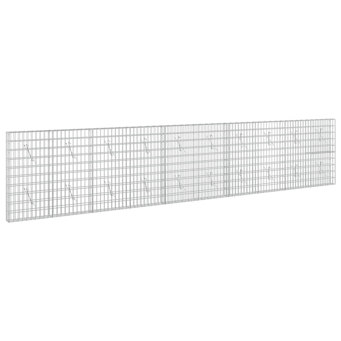 Gabion cu Sârmă de 3,5 mm și Plasă de 5x10 cm 500x10x100 cm WALTI