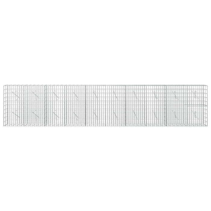 Gabion cu Sârmă de 3,5 mm și Plasă de 5x10 cm 500x10x100 cm WALTI