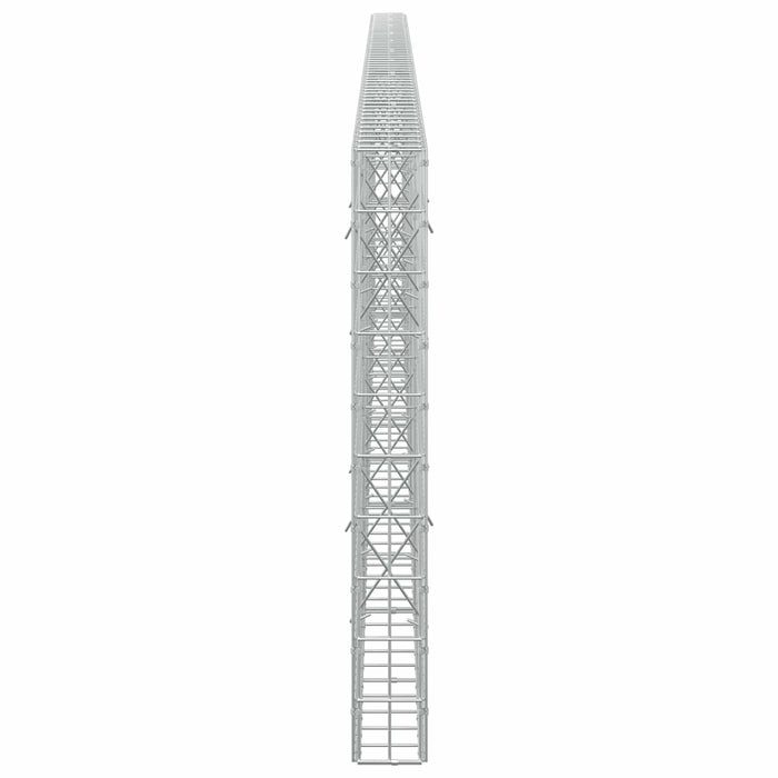 Gabion cu Sârmă de 3,5 mm și Plasă de 5x10 cm 550x10x100 cm WALTI