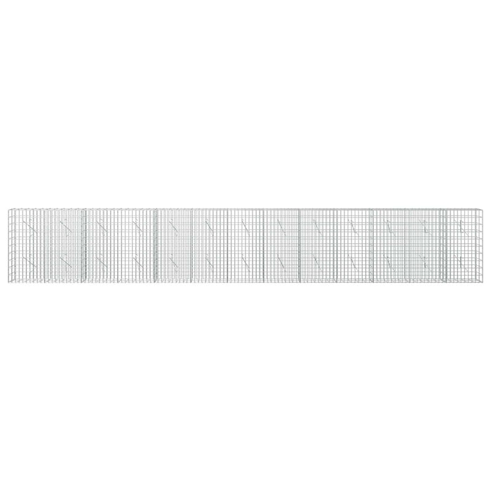 Gabion cu Sârmă de 3,5 mm și Plasă de 5x10 cm 650x10x100 cm WALTI