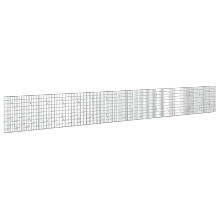 Gabion cu Sârmă de 3,5 mm și Plasă de 5x10 cm 800x10x100 cm WALTI
