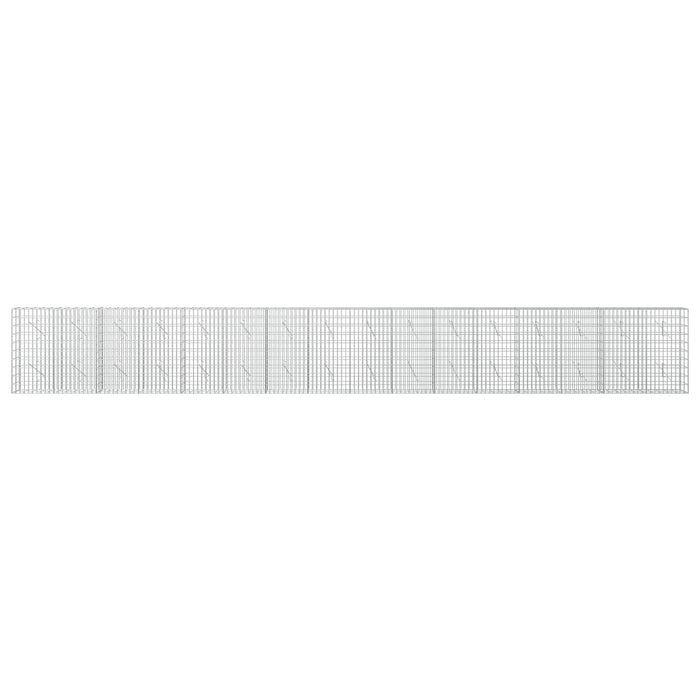 Gabion cu Sârmă de 3,5 mm și Plasă de 5x10 cm 800x10x100 cm WALTI