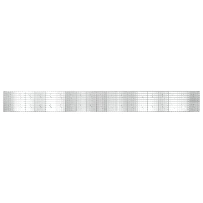 Gabion cu Sârmă de 3,5 mm și Plasă de 5x10 cm 950x10x100 cm WALTI