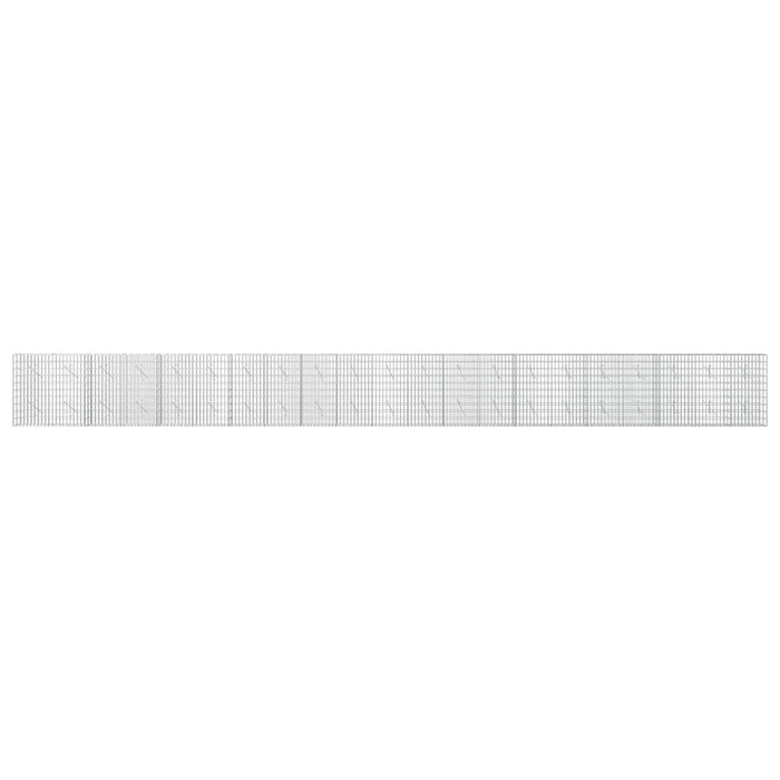 Gabion cu Sârmă de 3,5 mm și Plasă de 5x10 cm 1050x10x100 cm WALTI