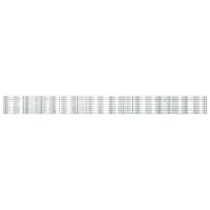 Gabion cu Sârmă de 3,5 mm și Plasă de 5x10 cm 1100x10x100 cm WALTI
