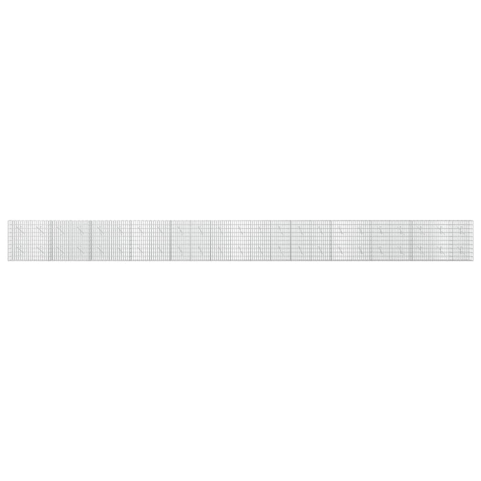 Gabion cu Sârmă de 3,5 mm și Plasă de 5x10 cm 1150x10x100 cm WALTI