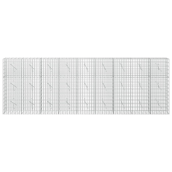 Gabion cu Sârmă de 3,5 mm și Plasă de 5x10 cm 450x10x150 cm WALTI