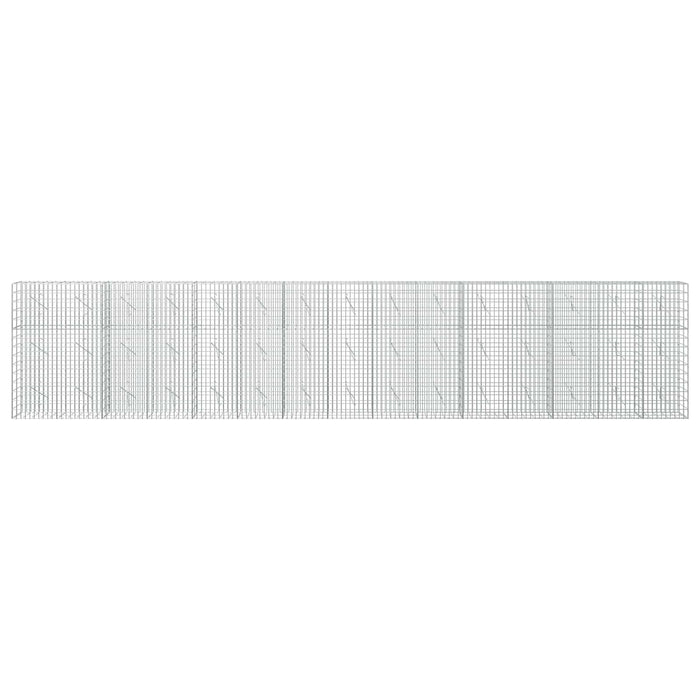 Gabion cu Sârmă de 3,5 mm și Plasă de 5x10 cm 750x10x150 cm WALTI