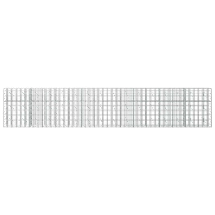 Gabion cu Sârmă de 3,5 mm și Plasă de 5x10 cm 800x10x150 cm WALTI