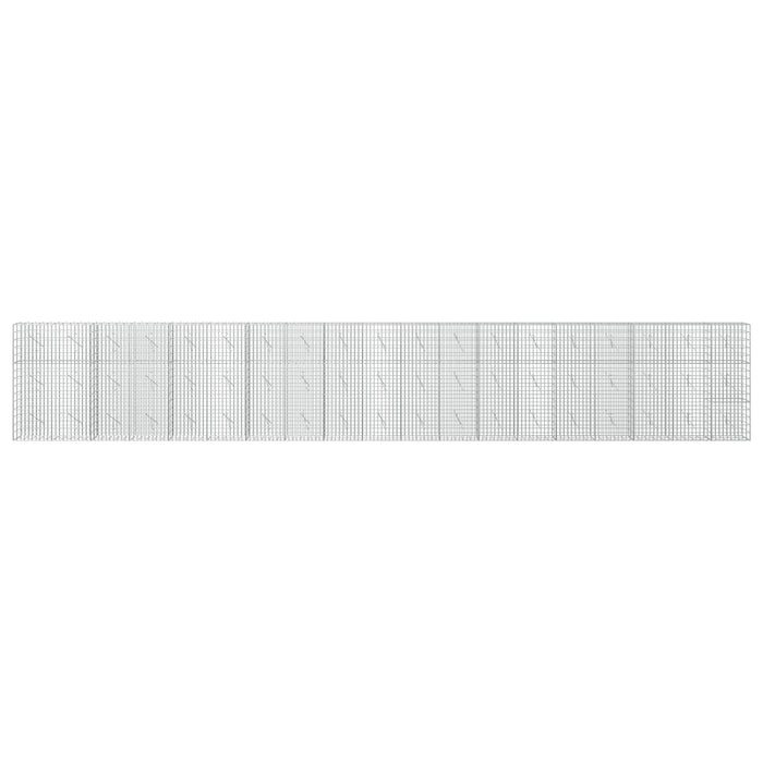 Gabion cu Sârmă de 3,5 mm și Plasă de 5x10 cm 950x10x150 cm WALTI