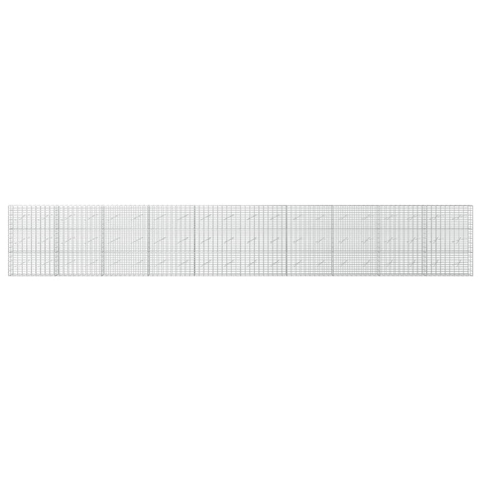 Gabion cu Sârmă de 3,5 mm și Plasă de 5x10 cm 1000x10x150 cm WALTI