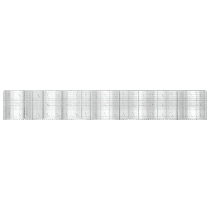 Gabion cu Sârmă de 3,5 mm și Plasă de 5x10 cm 1050x10x150 cm WALTI