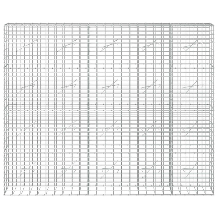Gabion cu Sârmă de 3,5 mm și Plasă de 5x10 cm 250x10x200 cm WALTI