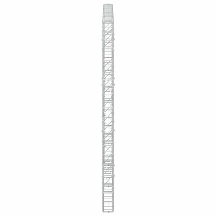 Gabion cu Sârmă de 3,5 mm și Plasă de 5x10 cm 250x10x200 cm WALTI
