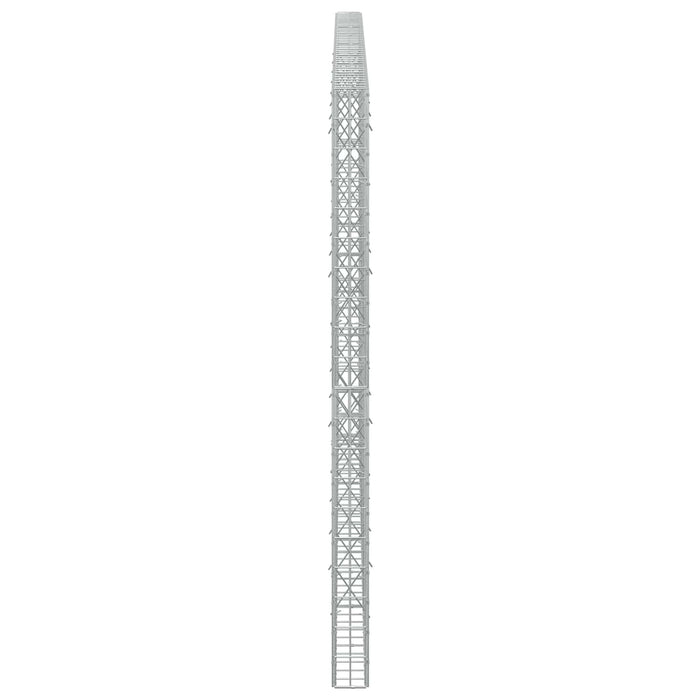 Gabion cu Sârmă de 3,5 mm și Plasă de 5x10 cm 400x10x200 cm WALTI