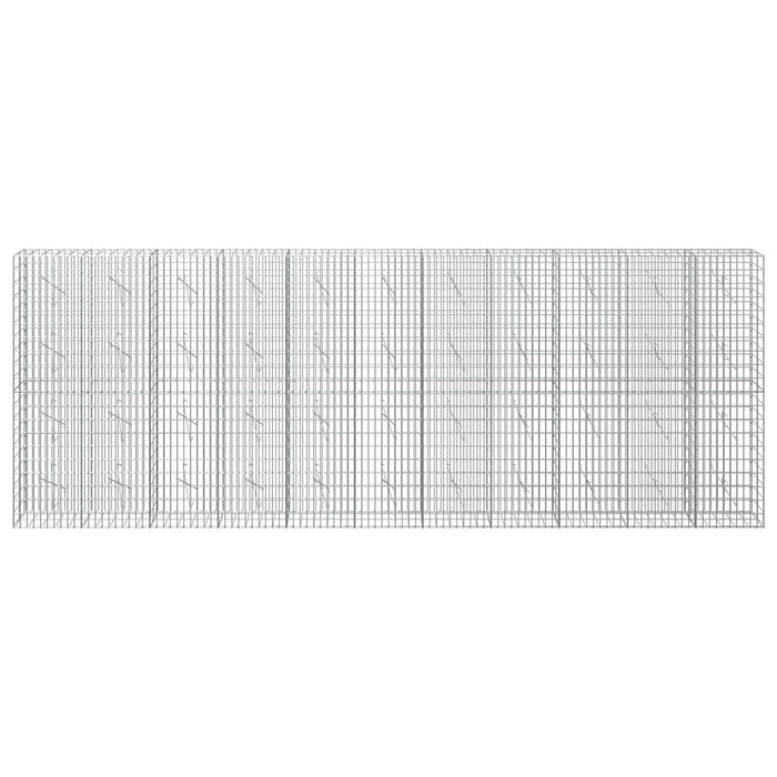 Gabion cu Sârmă de 3,5 mm și Plasă de 5x10 cm 550x10x200 cm WALTI