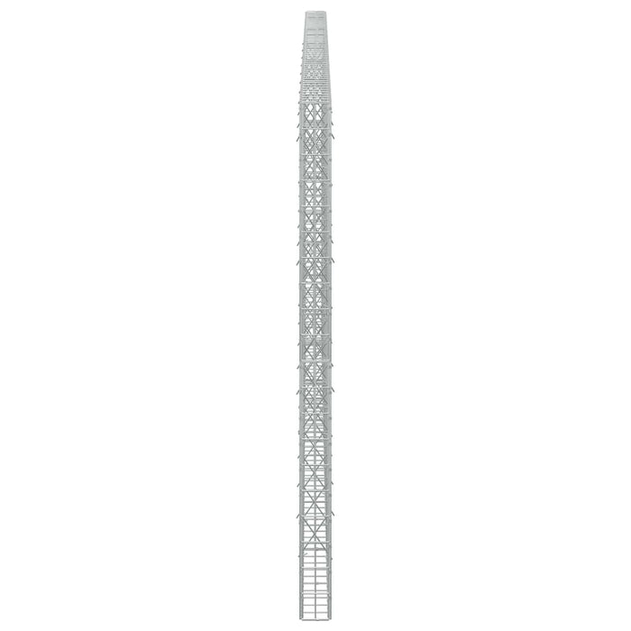 Gabion cu Sârmă de 3,5 mm și Plasă de 5x10 cm 550x10x200 cm WALTI