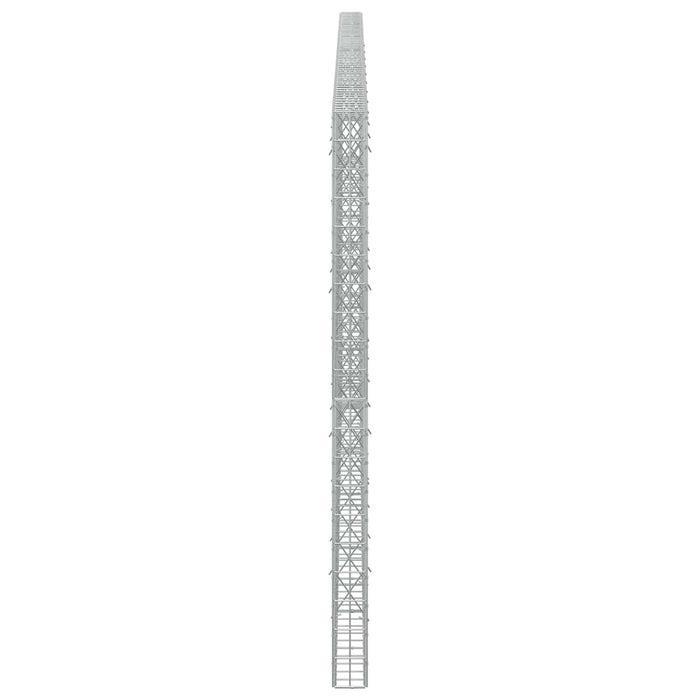 Gabion cu Sârmă de 3,5 mm și Plasă de 5x10 cm 600x10x200 cm WALTI