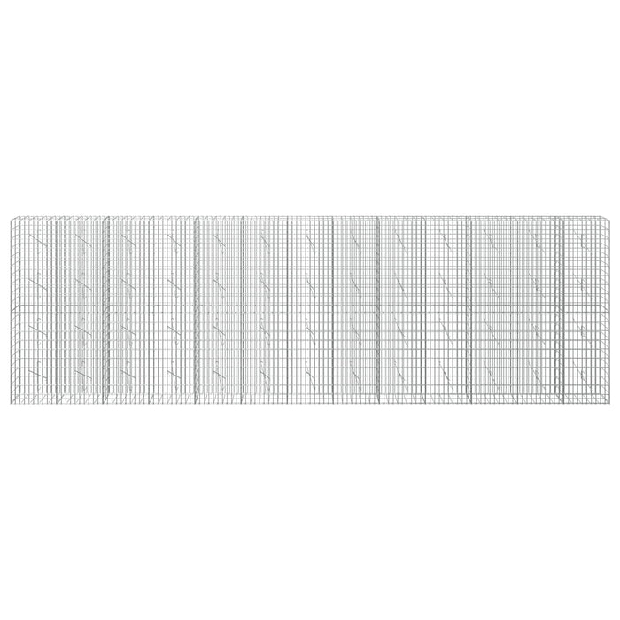 Gabion cu Sârmă de 3,5 mm și Plasă de 5x10 cm 650x10x200 cm WALTI