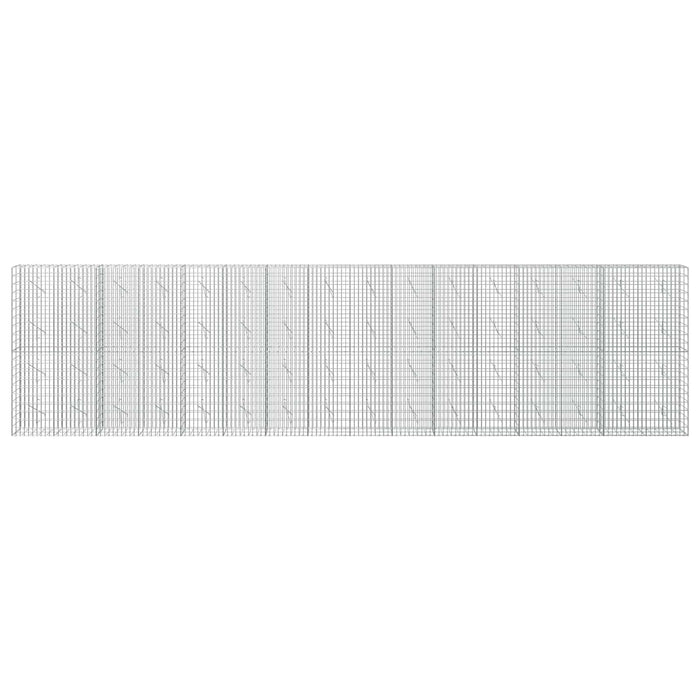 Gabion cu Sârmă de 3,5 mm și Plasă de 5x10 cm 800x10x200 cm WALTI