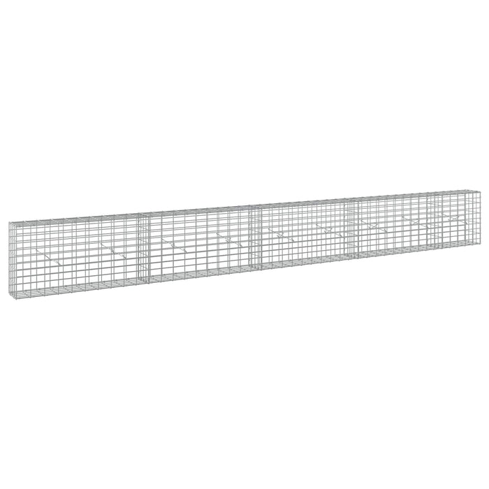 Gabion cu Sârmă de 3,5 mm și Plasă de 5x10 cm 450x20x50 cm WALTI