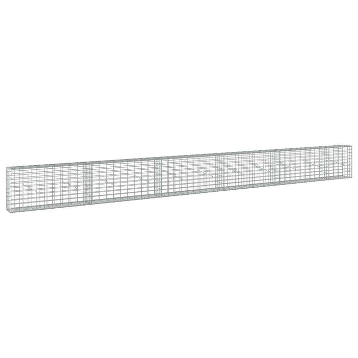 Gabion cu Sârmă de 3,5 mm și Plasă de 5x10 cm 550x20x50 cm WALTI