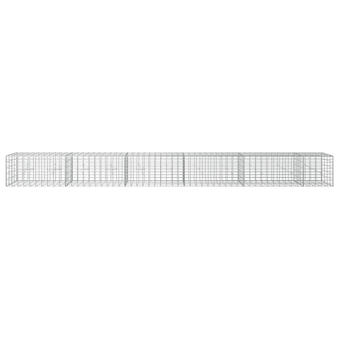 Gabion cu Sârmă de 3,5 mm și Plasă de 5x10 cm 550x20x50 cm WALTI