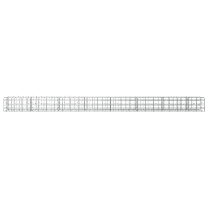 Gabion cu Sârmă de 3,5 mm și Plasă de 5x10 cm 750x20x50 cm WALTI