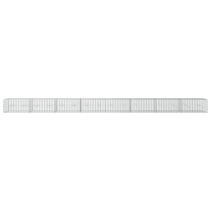 Gabion cu Sârmă de 3,5 mm și Plasă de 5x10 cm 800x20x50 cm WALTI