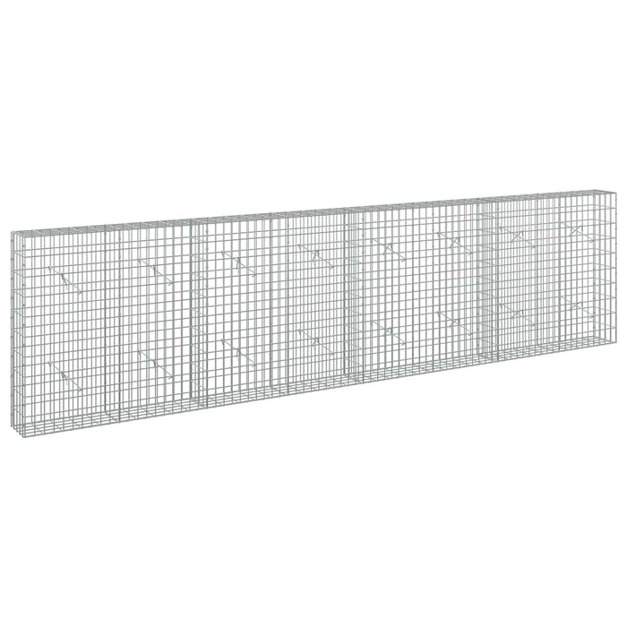 Gabion cu Sârmă de 3,5 mm și Plasă de 5x10 cm 400x20x100 cm WALTI