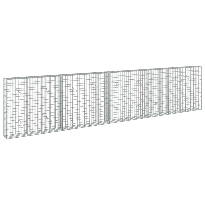 Gabion cu Sârmă de 3,5 mm și Plasă de 5x10 cm 450x20x100 cm WALTI