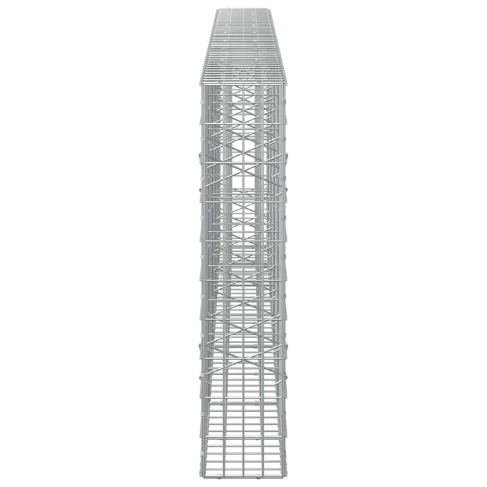 Gabion cu Sârmă de 3,5 mm și Plasă de 5x10 cm 450x20x100 cm WALTI