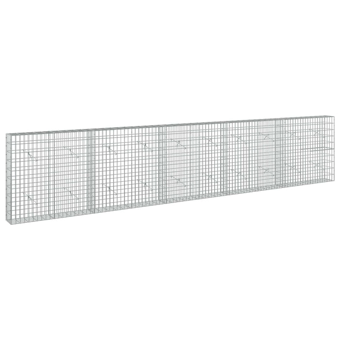 Gabion cu Sârmă de 3,5 mm și Plasă de 5x10 cm 500x20x100 cm WALTI