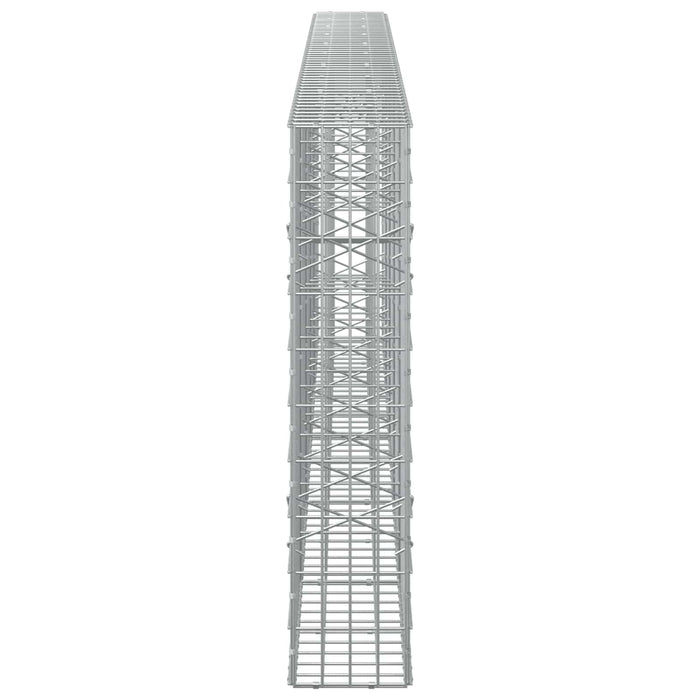 Gabion cu Sârmă de 3,5 mm și Plasă de 5x10 cm 500x20x100 cm WALTI