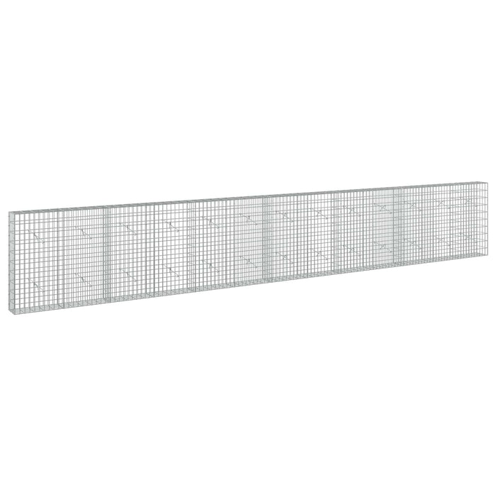Gabion cu Sârmă de 3,5 mm și Plasă de 5x10 cm 650x20x100 cm WALTI