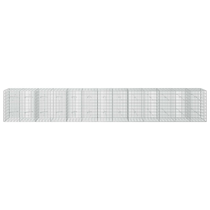Gabion cu Sârmă de 3,5 mm și Plasă de 5x10 cm 650x20x100 cm WALTI