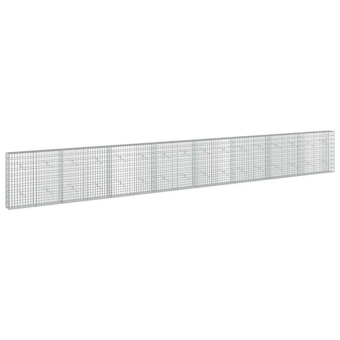 Gabion cu Sârmă de 3,5 mm și Plasă de 5x10 cm 800x20x100 cm WALTI