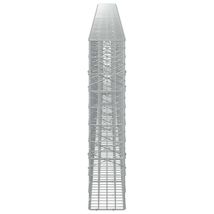 Gabion cu Sârmă de 3,5 mm și Plasă de 5x10 cm 800x20x100 cm WALTI