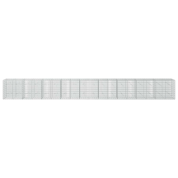 Gabion cu Sârmă de 3,5 mm și Plasă de 5x10 cm 900x20x100 cm WALTI