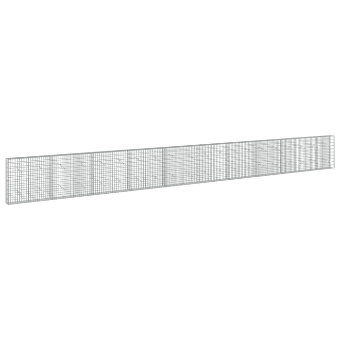 Gabion cu Sârmă de 3,5 mm și Plasă de 5x10 cm 1000x20x100 cm WALTI