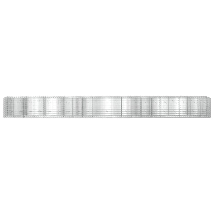 Gabion cu Sârmă de 3,5 mm și Plasă de 5x10 cm 1050x20x100 cm WALTI