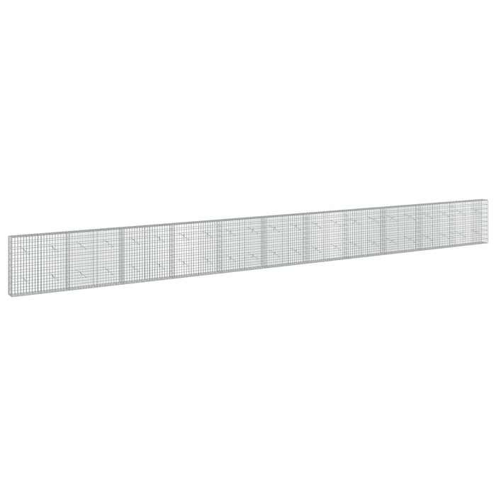 Gabion cu Sârmă de 3,5 mm și Plasă de 5x10 cm 1100x20x100 cm WALTI