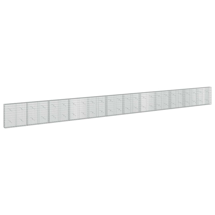 Gabion cu Sârmă de 3,5 mm și Plasă de 5x10 cm 1200x20x100 cm WALTI